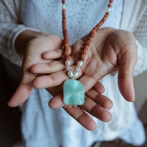 Tiny Devotions Amazonite Mala Necklace